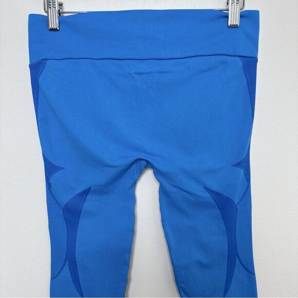 NUX Womens Medium Teal Compression Active Capri - Picture 9 of 13